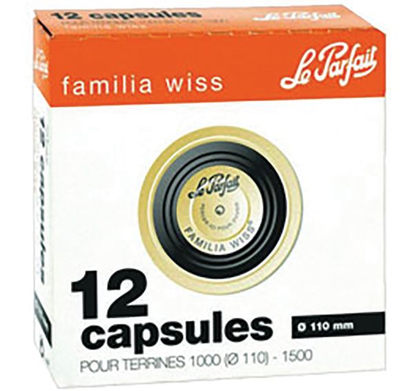 Lot de 2 Boîte de 12 capsules pour terrine de 110mm