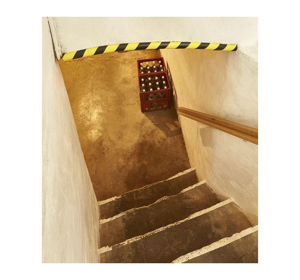 Lot de 2 Boudin d'angle - Noir/Jaune - 75x4cm