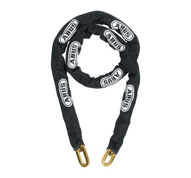 Lot de 2 Chaine Seule-Maillon Carre 10mm x 170cm-Gaine Noir - Abus