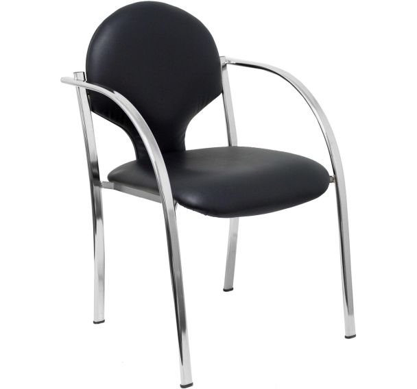 Lot de 2 Chaise Hellin en similicuir chromé lot de 2 PCE
