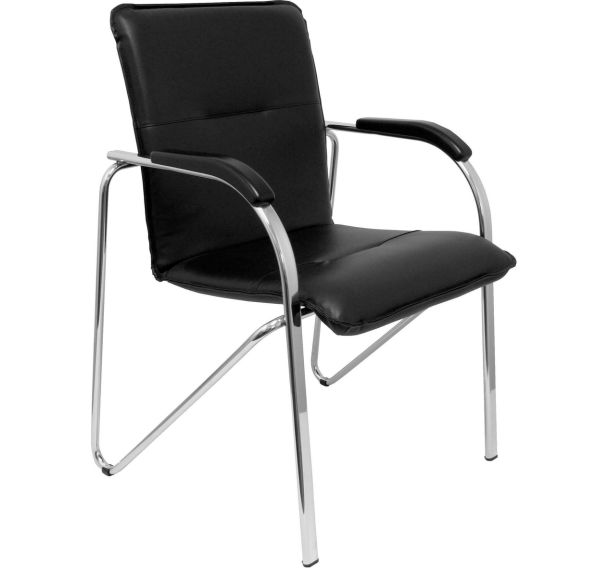 Lot de 2 Chaise visiteur Balsa similicuir cadre chromé