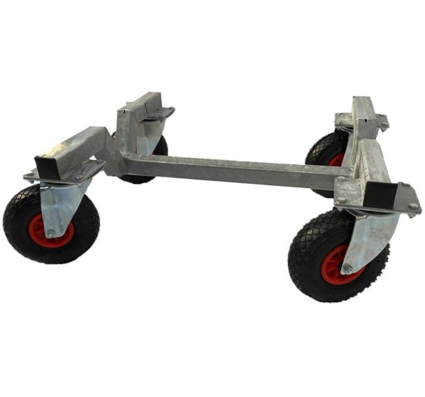 Lot de 2 Chariots de transport en acier pour un but Foot transportable