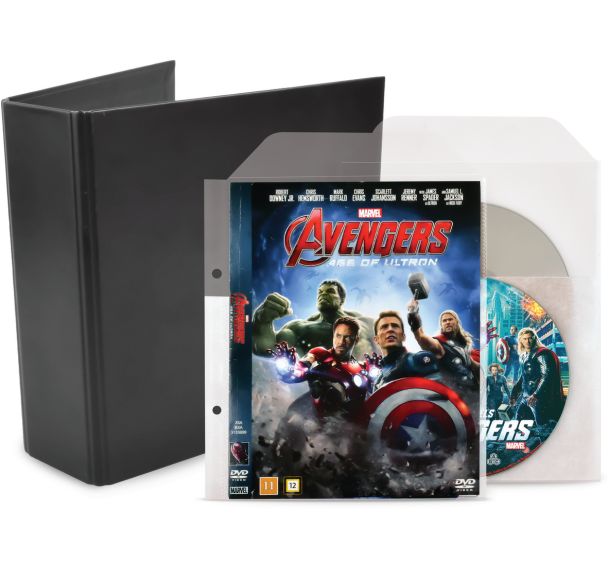 Lot de 2 Classeur de 50 pochettes DVD doubles