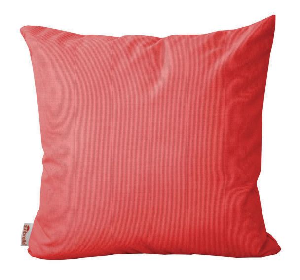 Lot de 2 Coussins décor tissu melon