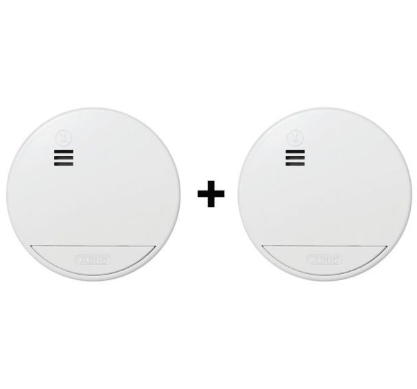 Lot de 2 Détecteur de fumée - batterie lithium - Lot de 2
