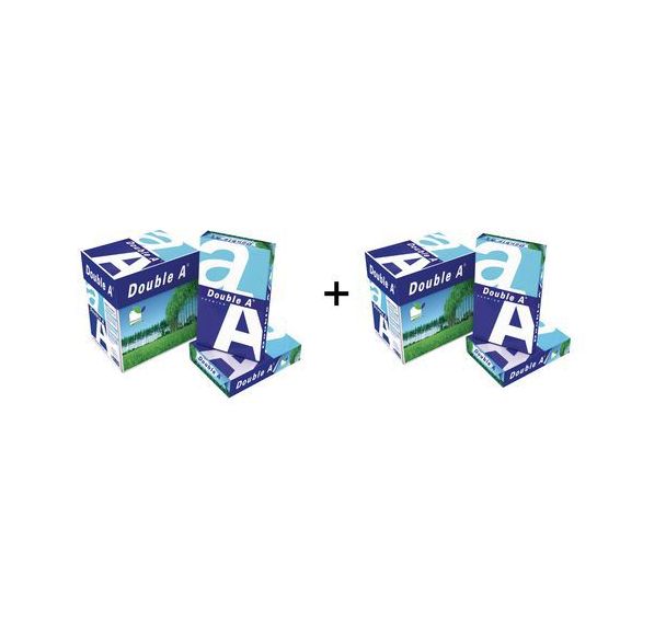 Lot de 2 Double A 2 boîtes à 5 paquets A4 Blanc GMG: 80 g/m²