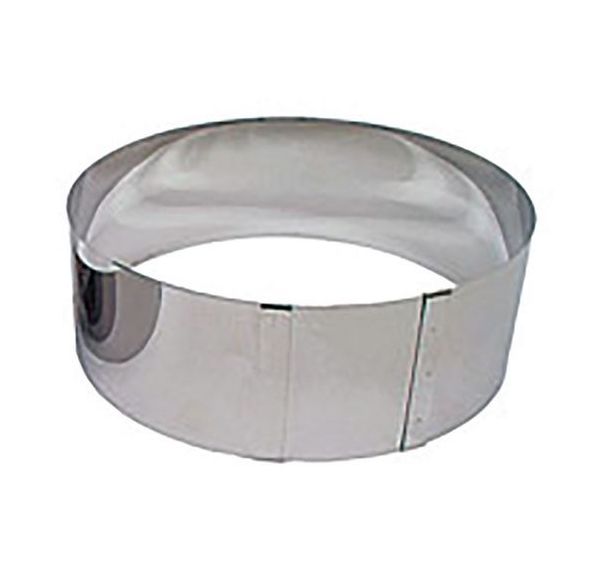 Lot de 2 Emporte pièces en cercle à entremet et à tarte haut de 9cm