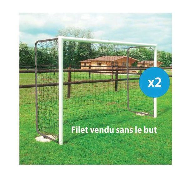 Lot de 2 Filets pour but foot 4 x 2 m