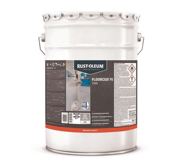 Lot de 2 Floorcoat PU 7200 Brillant 20L Gris Argent RAL7001