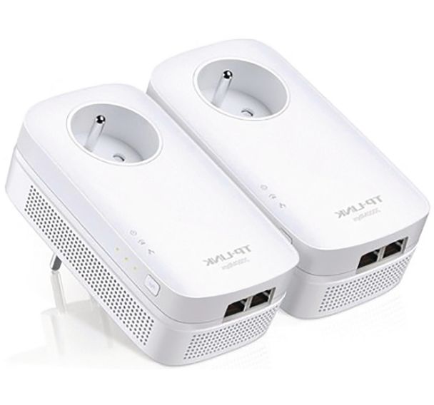 Lot de 2 Kit CPL AV2000 2P Gigabit et Gigogne FR Tp-link TL-PA9025P