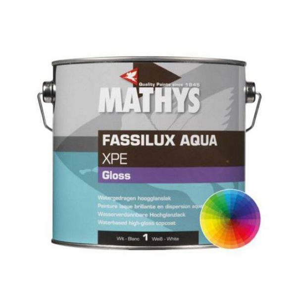 Lot de 2 Laque Fassilux® Aqua XPE Gloss 2.5L RAL 7042