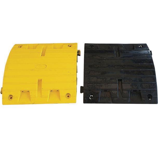 Lot de 2 Lot 2 éléments pour ralentisseurs poids lourds - Noir et Jaune - Viso
