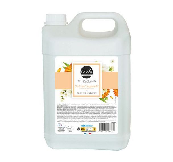 Lot de 2 Nettoyant mains - thé vert bergamote - 5L - Boldair