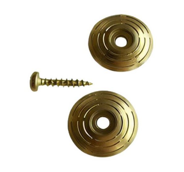 Lot de 2 Pastilles Podotactiles à visser en laiton - Wattelez