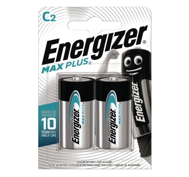Lot de 2 Pile alcaline Max PLus C/LR14 FSB2