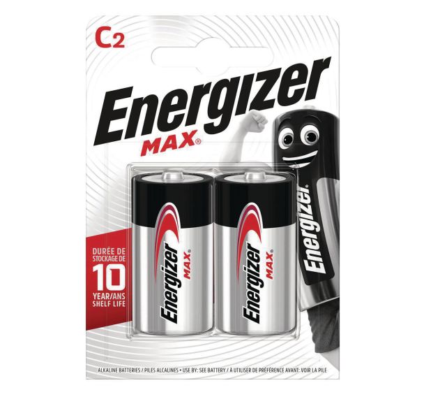 Lot de 2 Piles Max C - Lot de 2 - Energizer