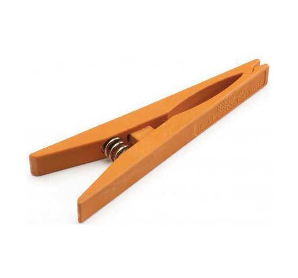 Lot de 2 Pince plastique orange à ressort pour nappe isolante