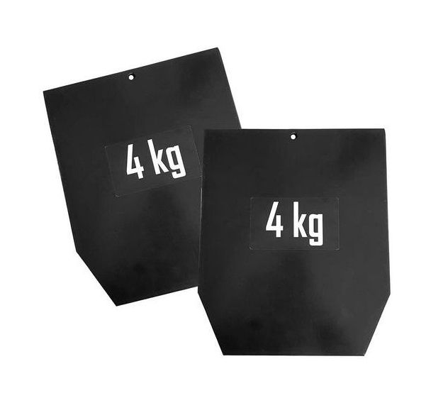 Lot de 2 plaques acier pour gilet pro 4 kg Sveltus
