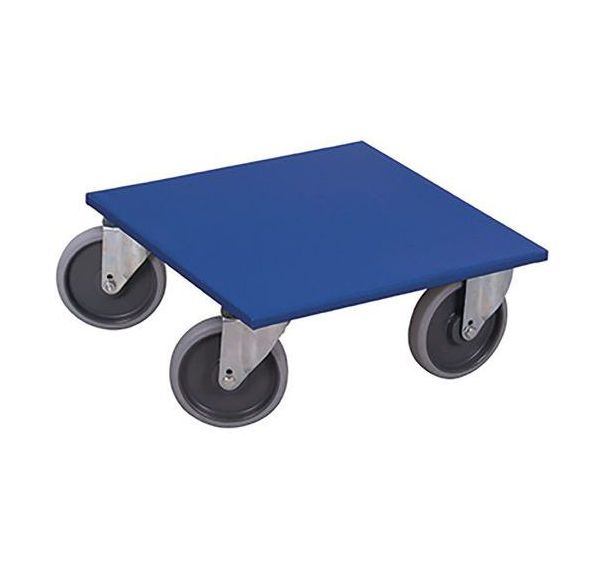 Lot de 2 Plateau roulant avec roulettes à bandage en caoutchouc thermoplastique