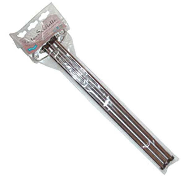 Lot de 2 Porte serviette mobile chromé avec 3 barres fixe