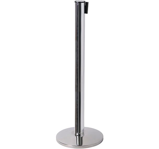 Lot de 2 Poteau aluminium à sangle noire 2,7m