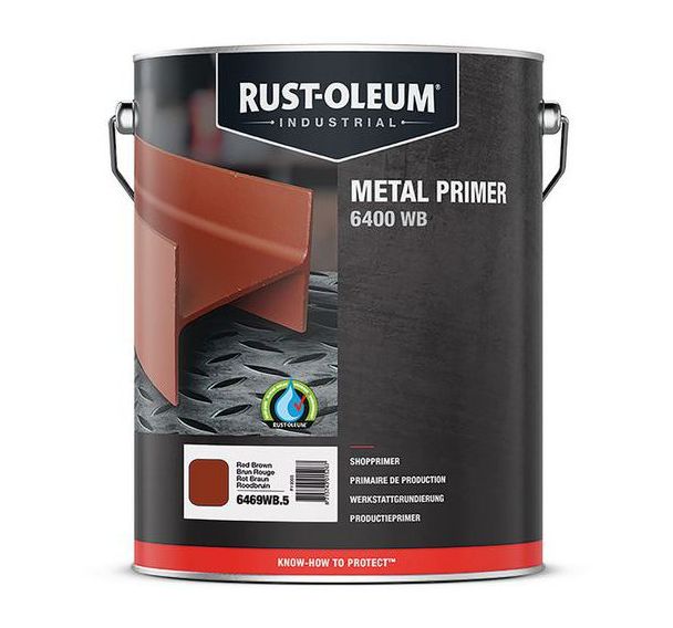 Lot de 2 Primaire de production 6400 5L Rouge Brun en phase aqueuse