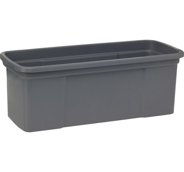 Lot de 2 QSR Boîte à franges, 40 cm sans couvercle, 40 cm Grise