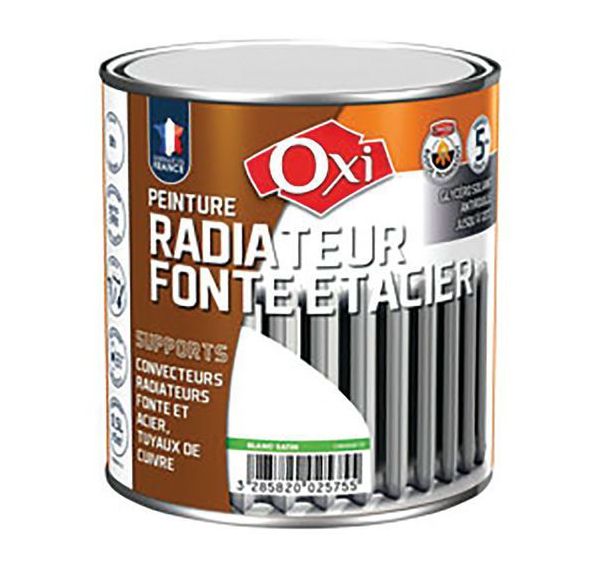 Lot de 2 Radiateur spécial de demi litres fonte blanc satin
