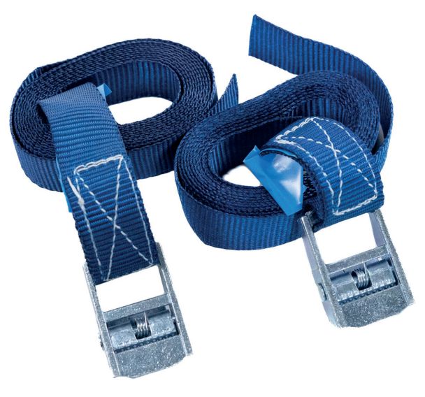 Lot de 2 Sangle d'arrimage à boucle - Force 225 kg - Manutan