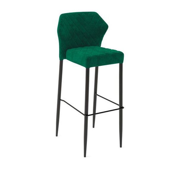 Lot de 2 Tabouret empilable LOUIS vert velours