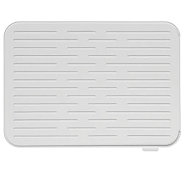 Lot de 2 Tapis égouttoir gris clair en silicone