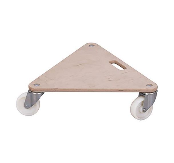 Lot de 2 Triple-Dog avec roulettes pivotantes à bandage en polyamide
