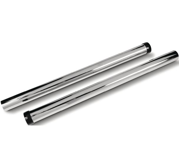 Lot de 2 Tubes d'aspiration en acier chromé