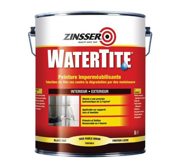 Lot de 2 Zinsser Watertite 5L