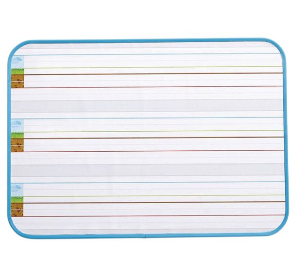 Lot de 2 ardoises blanches lignées magnétiques