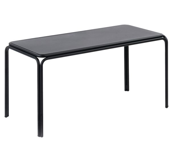 Lot de 2 bancs Bistrot assise métal noir