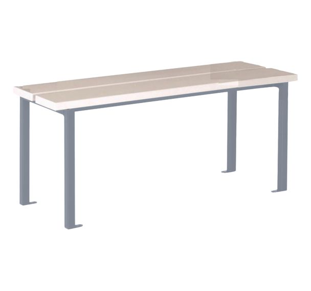 Lot de 2 bancs vestiaire lattes PVC longueur 1 et 2 mètres