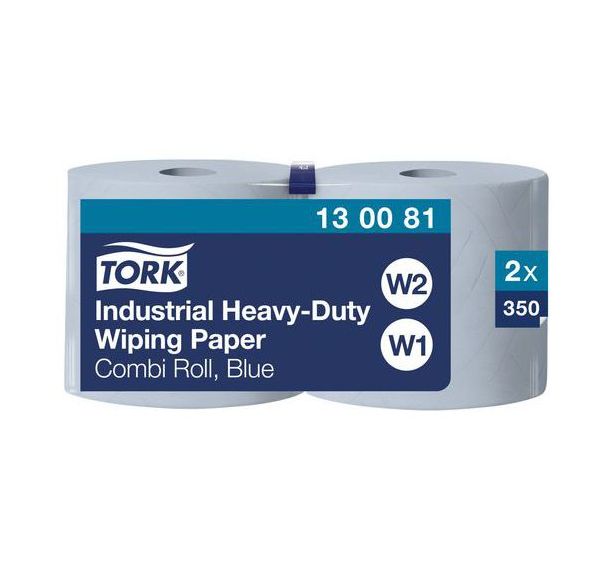 Lot de 2 bobines d'essuyage UR Tork 350 formats Bleu