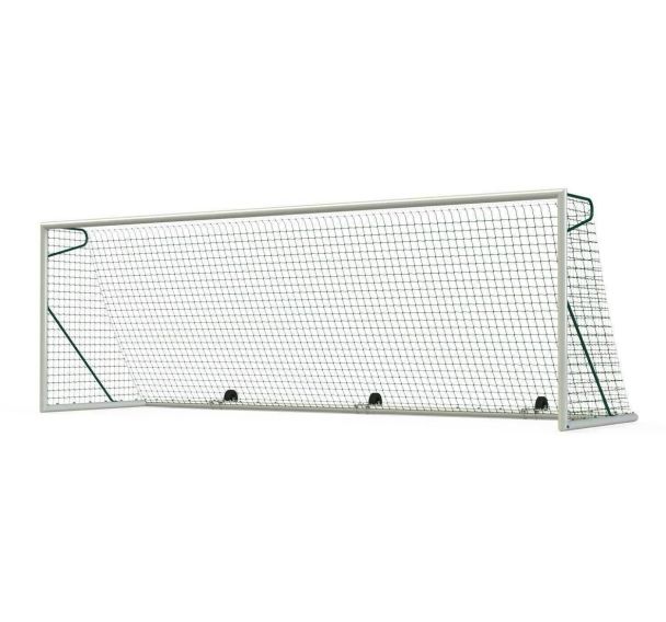 Lot de 2 buts de Foot à 8 GES Transportable à lester en Aluminium de 102 mm