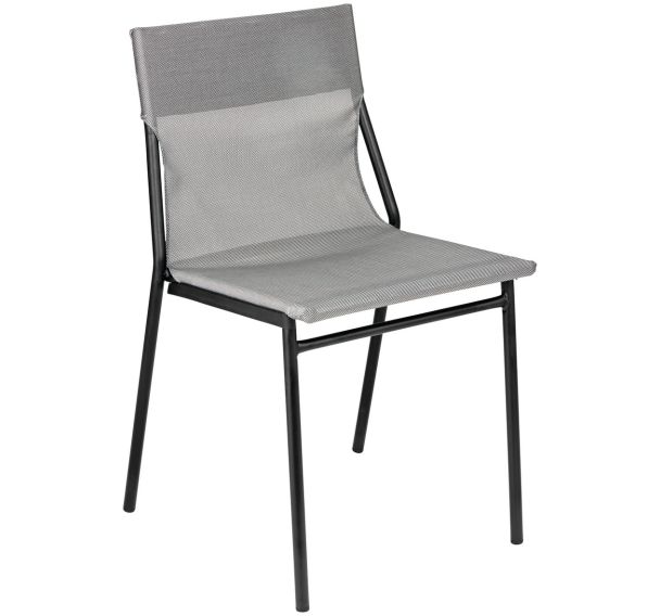 Lot de 2 chaises Horizon piètement noir Lafuma Mobilier
