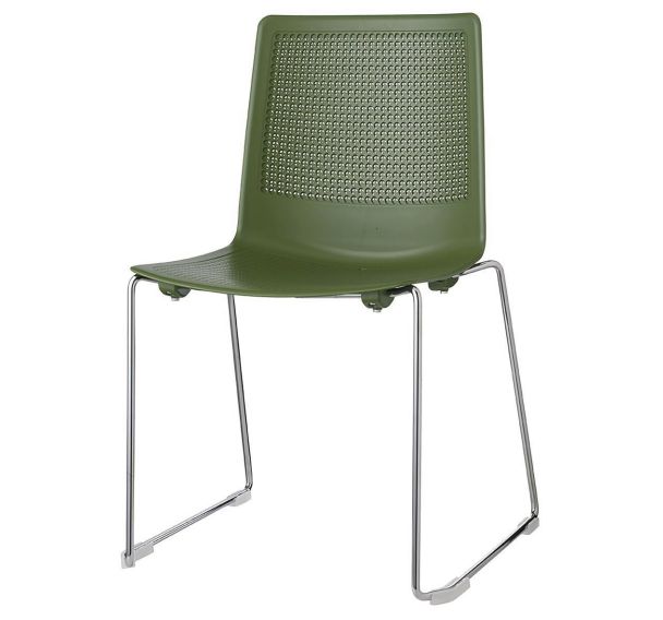 Lot de 2 chaises PERFY pied traîneau GGI