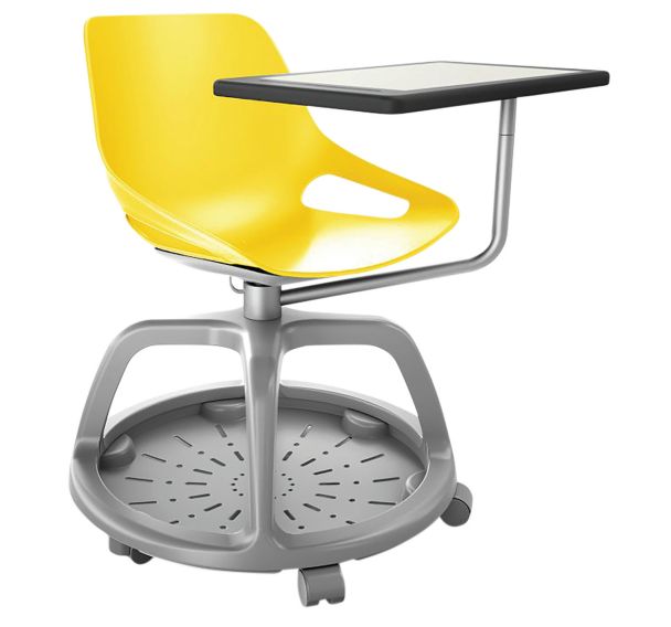 Lot de 2 chaises avec plateforme sur roulette Rosalie Campus - Eol