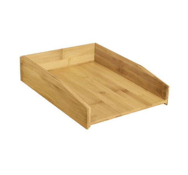 Lot de 2 corbeilles à courrier CEP Silva 24001 en bois -CEP