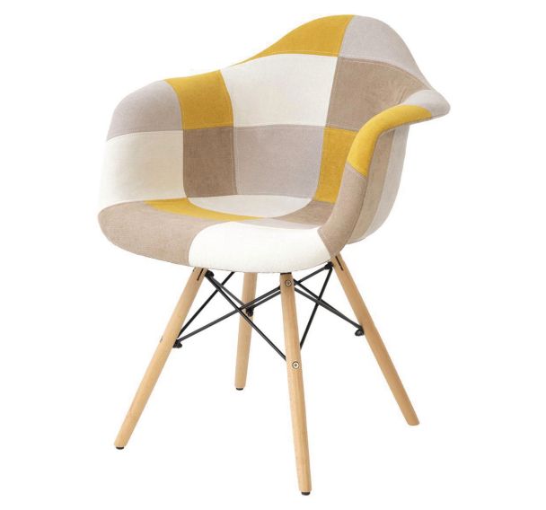 Lot de 2 fauteuils Sofie moutarde