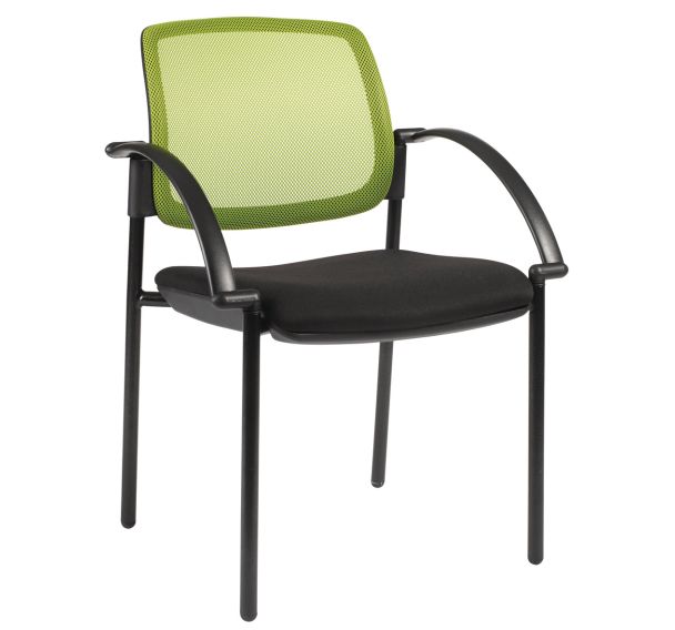 Lot de 2 fauteuils visiteurs Ritz dossier résille couleur - Manutan Expert