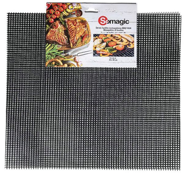 Lot de 2 grilles rectangulaire 36x40cm découplable lavable