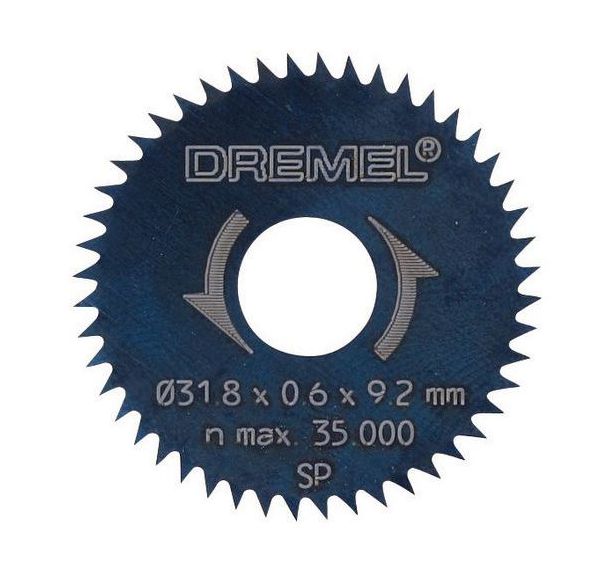 Lot de 2 lames pour miniscie circulaire Dremel Ø 32 mm