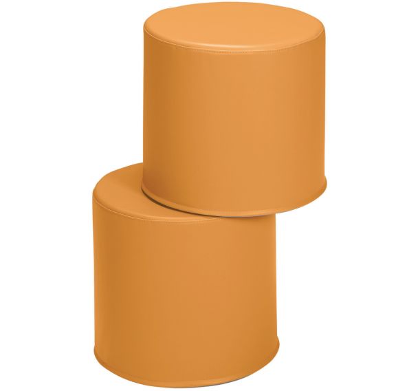 Lot de 2 poufs ronds Diabolo Junior - Manutan Expert