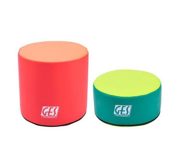 Lot de 2 poufs ronds GES