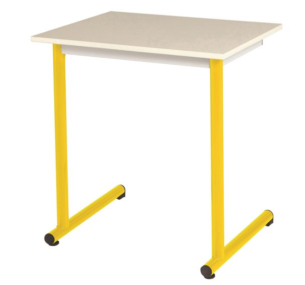 Lot de 2 tables Access pieds ronds plateau coloris beige